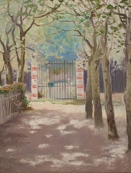 Carl Flodman, Sunlit park scene.