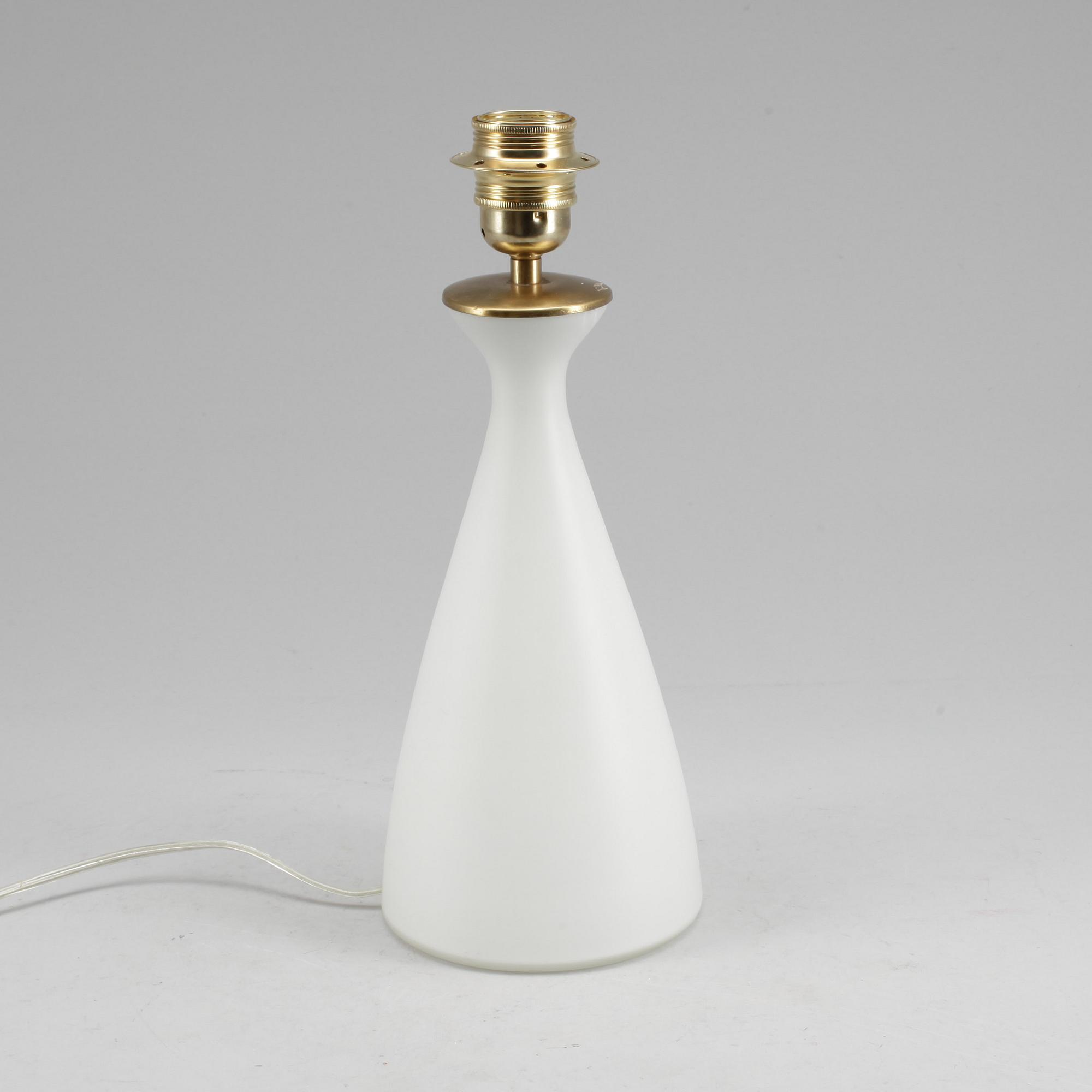 BORDSLAMPA, glas, Kastrup, Danmark, troligen 1970-tal.