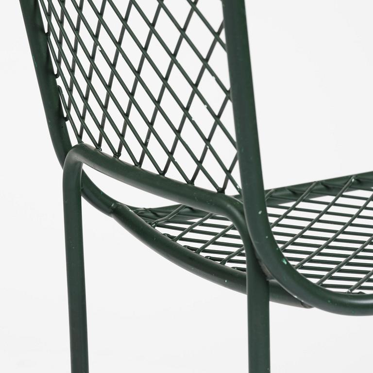 Josef Frank, trädgårdsstolar, nio stycken, modell 591, Firma Svenskt Tenn.