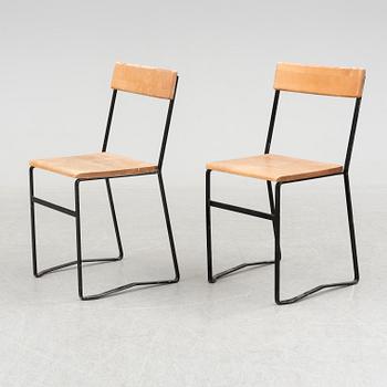 Five garden chairs from Grythyttans Stålmöbler, mid 20th Century.