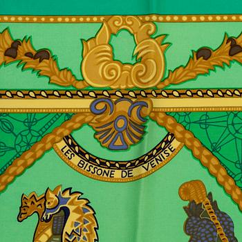 Hermès, scarf, "Les Bissone de Venise".