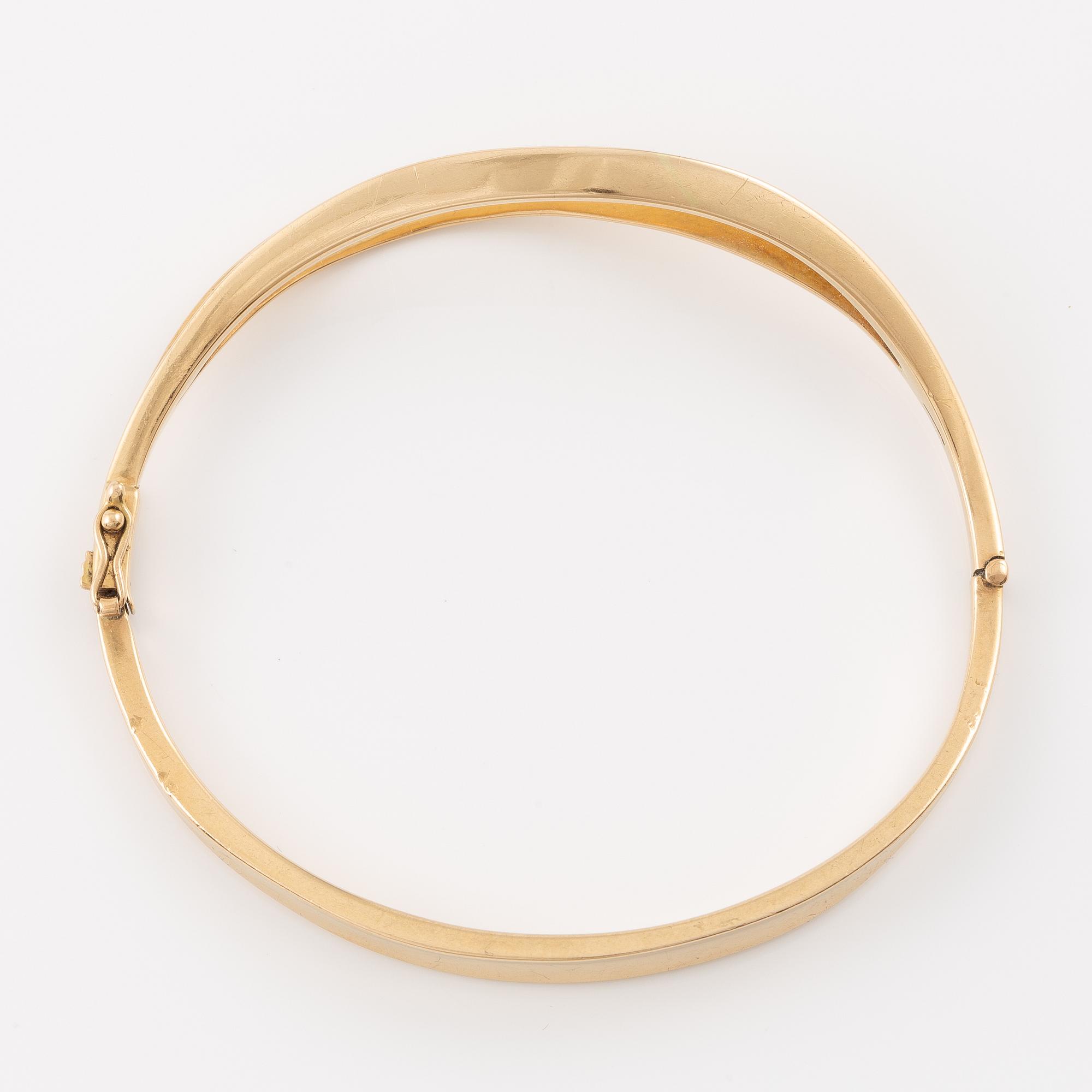 Jan Brunk, bangle, 18K gold, 1986.