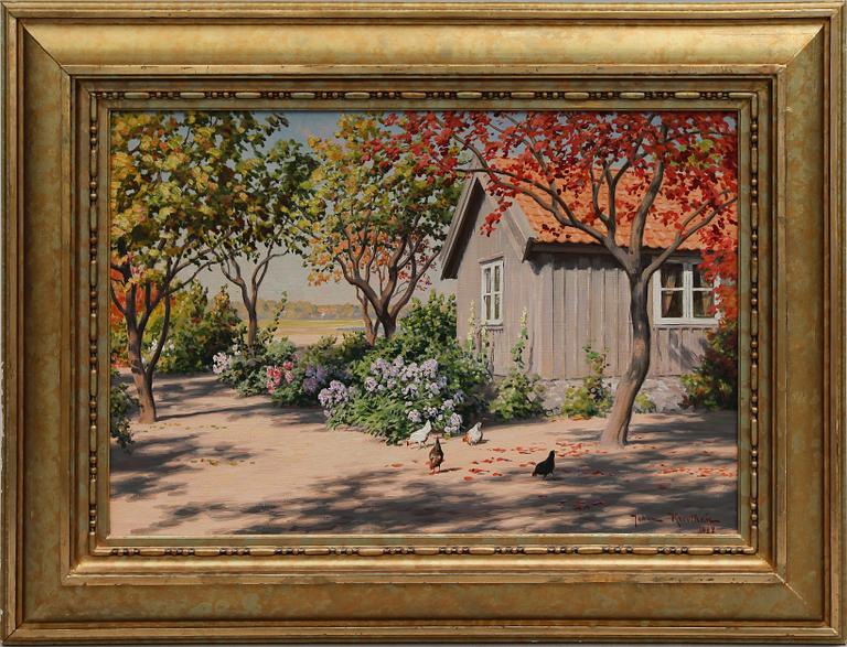 JOHAN KROUTHÉN, olja på duk, signerad och daterad 1922.