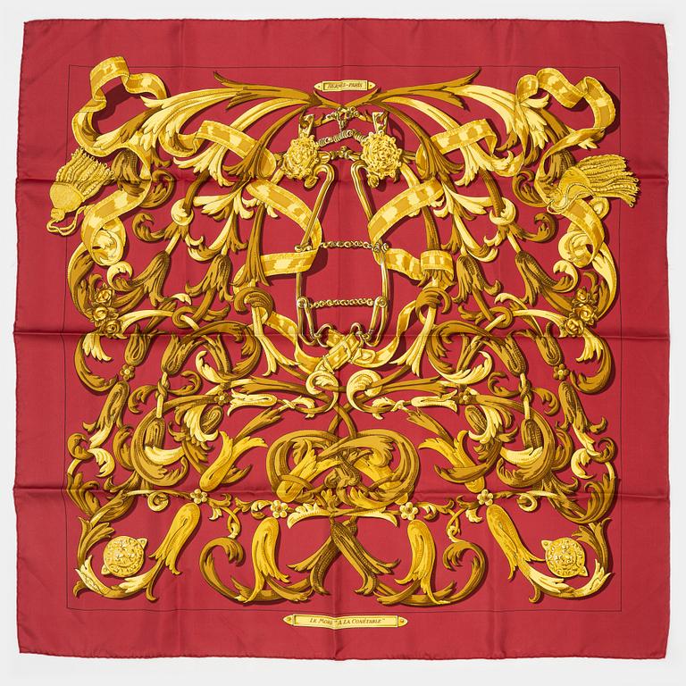 Hermès, scarf, "Le Mors A La Conétable".