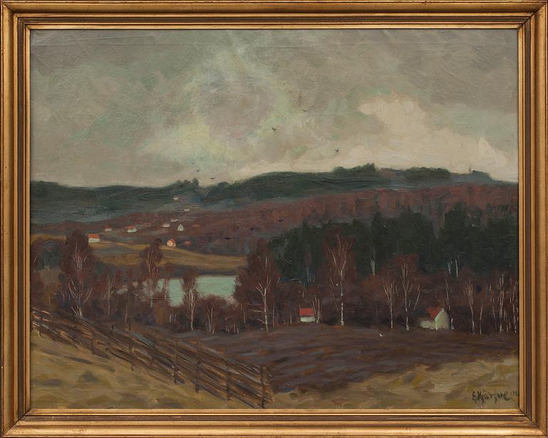 FRITZ KÄRFVE , olja på duk, signerad och daterad 1920.