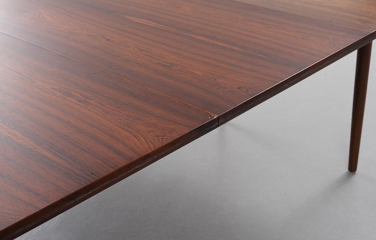 NIELS OLE MØLLER, matbord med sex stolar, modell 78, JL Møller, Danmark 1960-tal.