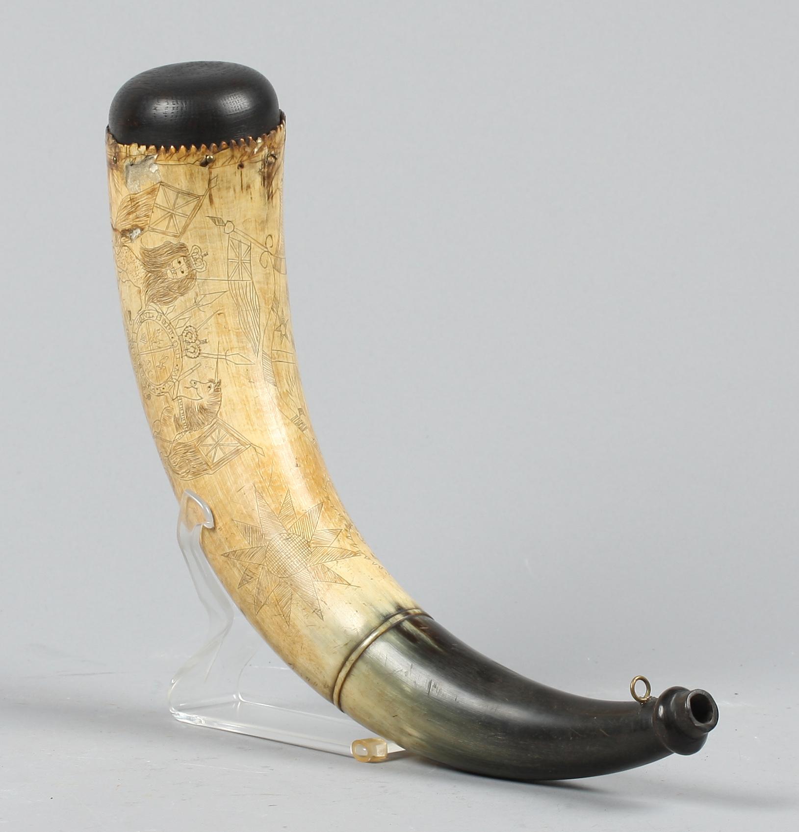 KRUTHORN, horn, 1800-tal.