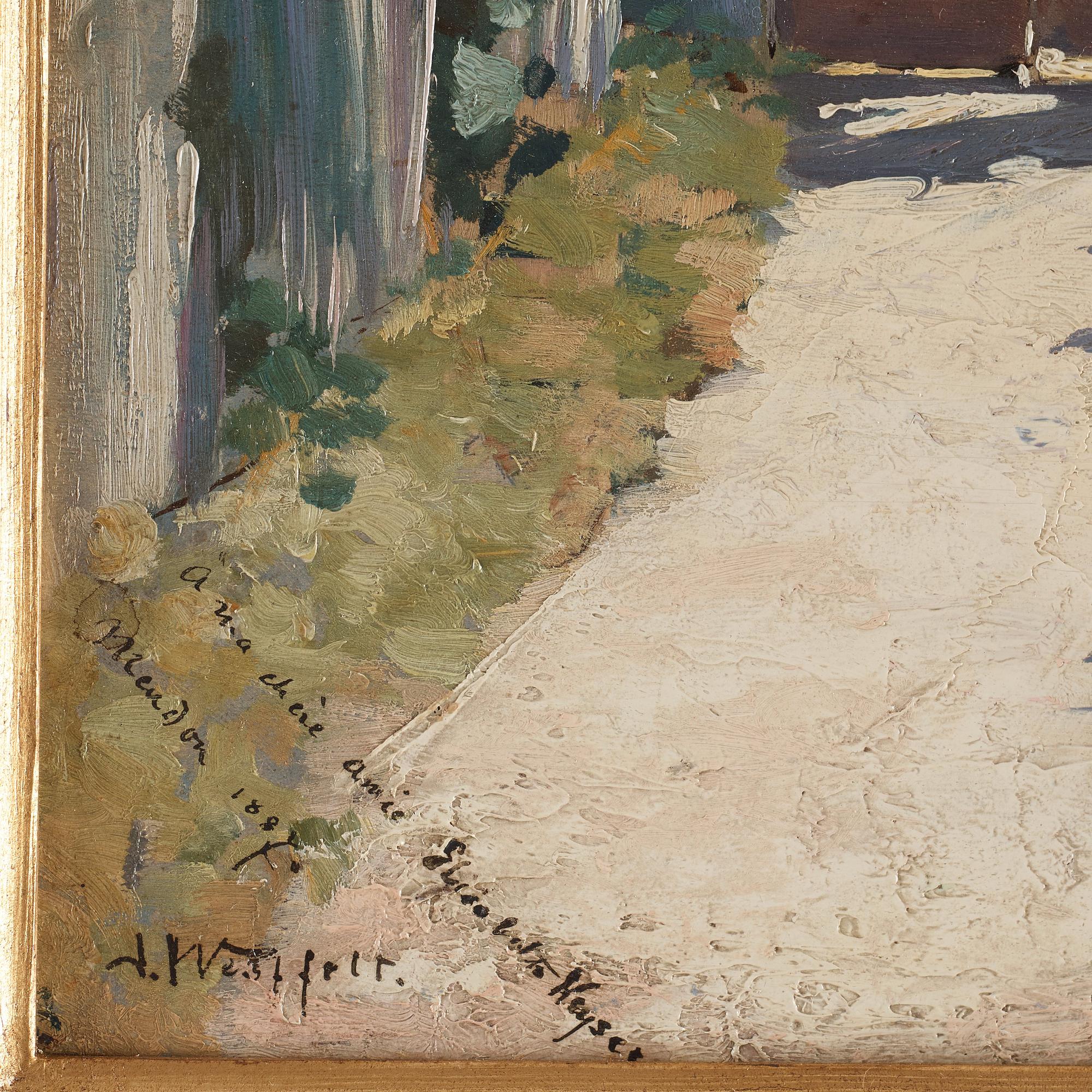 Ingeborg Westfelt-Eggertz, Garden scene from Meudon.