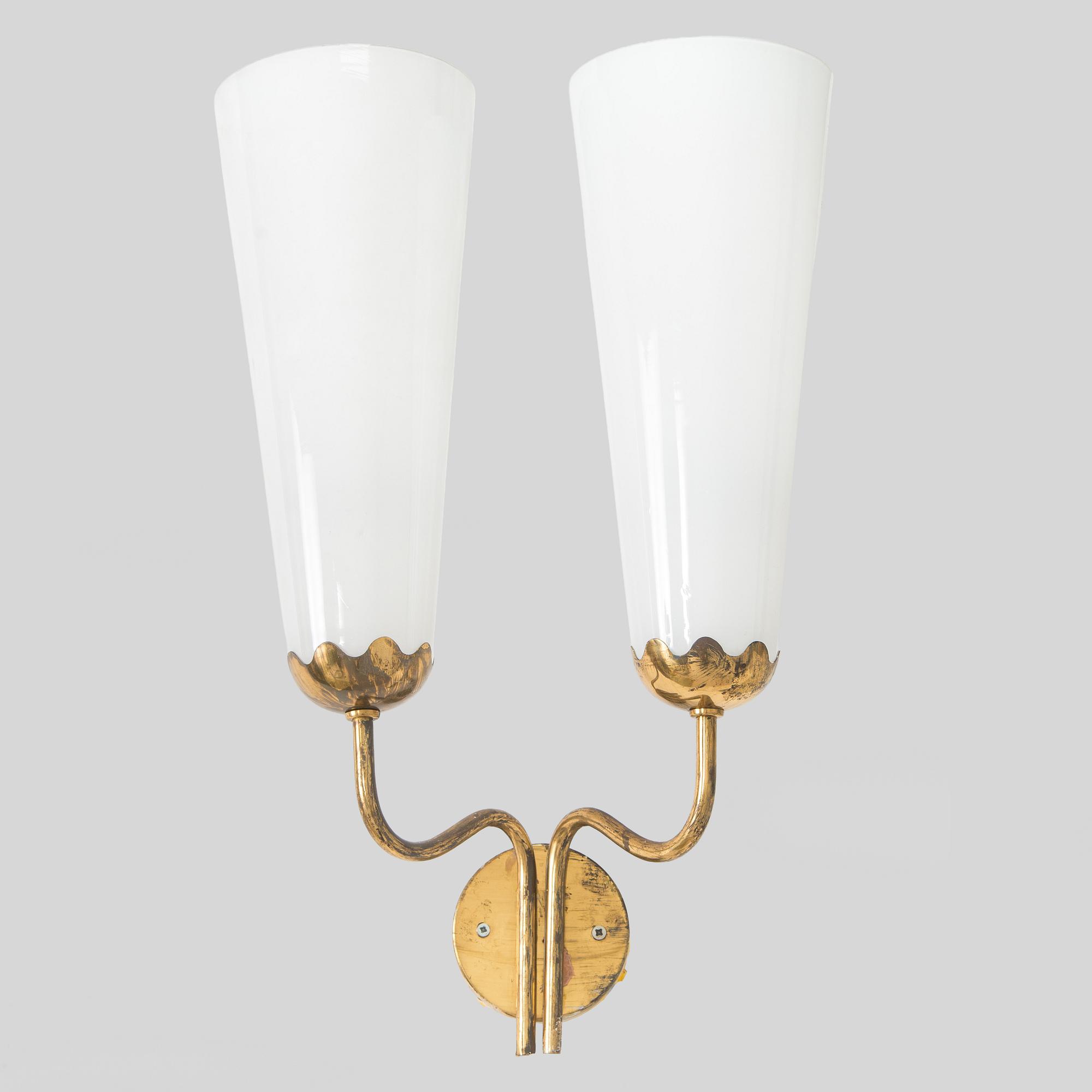Vägglampa, 1900-talets mitt.