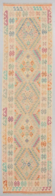 A Kilim, runner, oriental, around 295 x 77 cm.