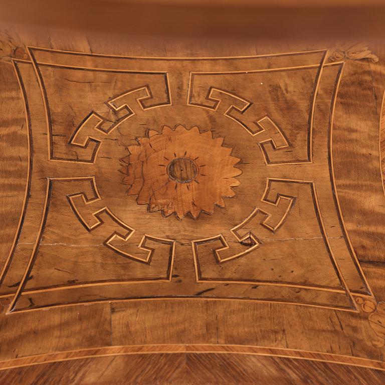 A Gustavian marquetry and gilt-brass mounted tray-table by G. Iwersson (master 1778-1813).