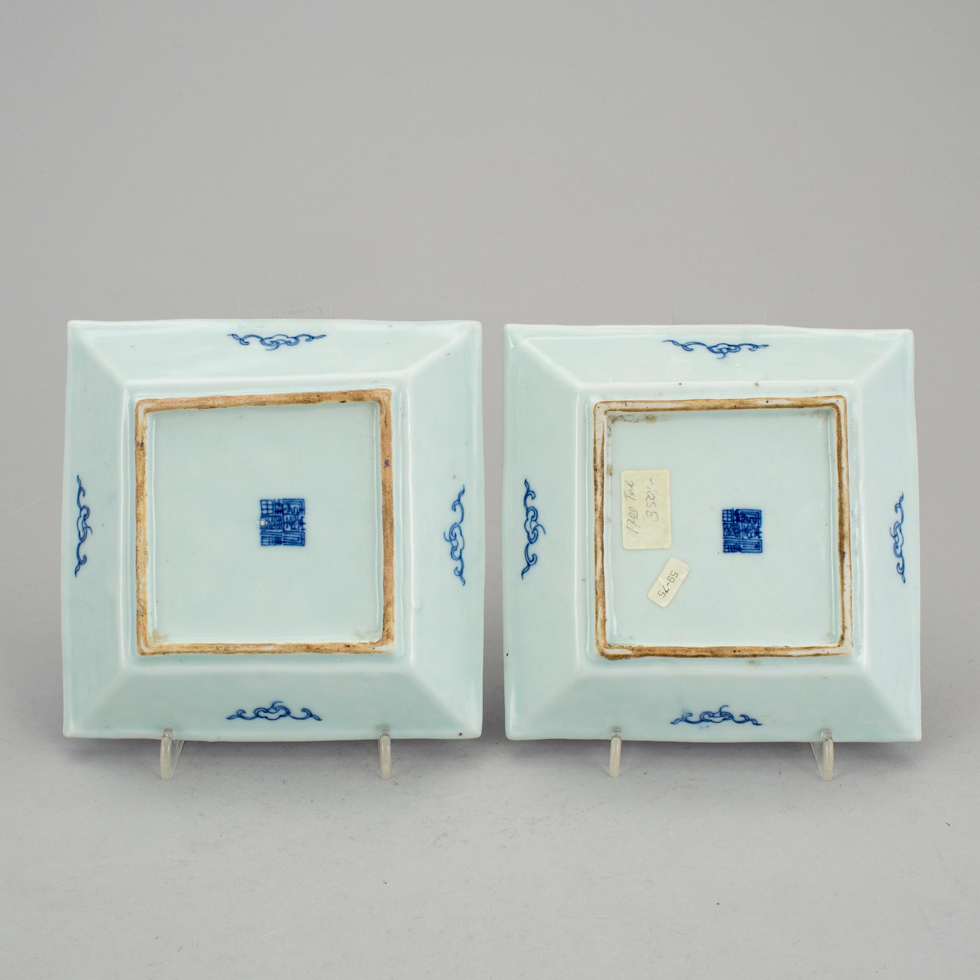 4 plates, 19th Century.