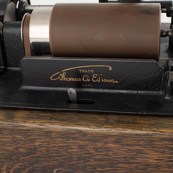 Fonograf, Thomas A. Edison, USA, 1800-talets slut.