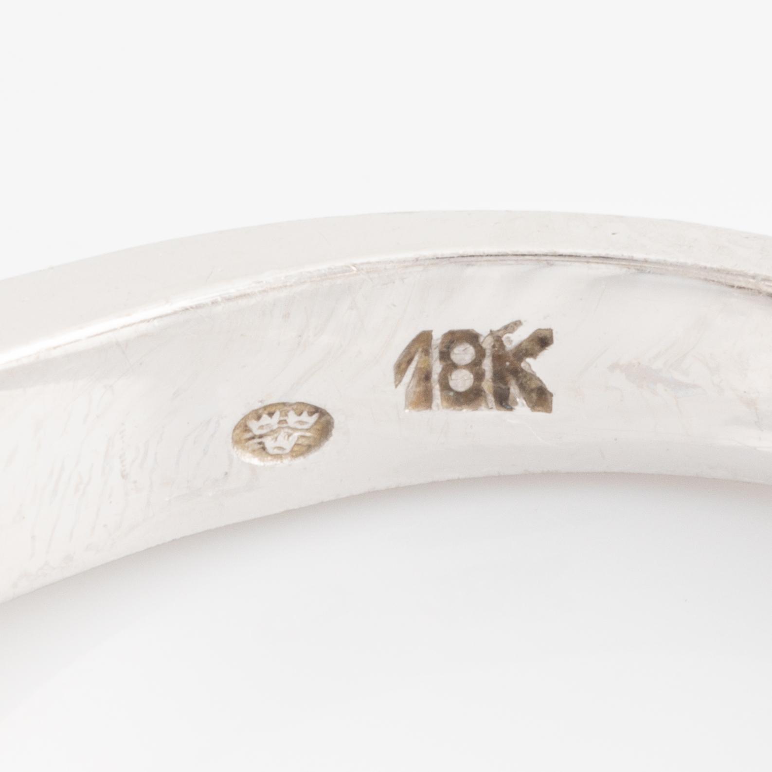 Ring med briljantslipade diamanter totalt ca 1.25 ct.