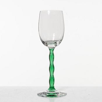 Gunnar Cyrén, eleven 'Nobel' glass service pieces, Orrefors.