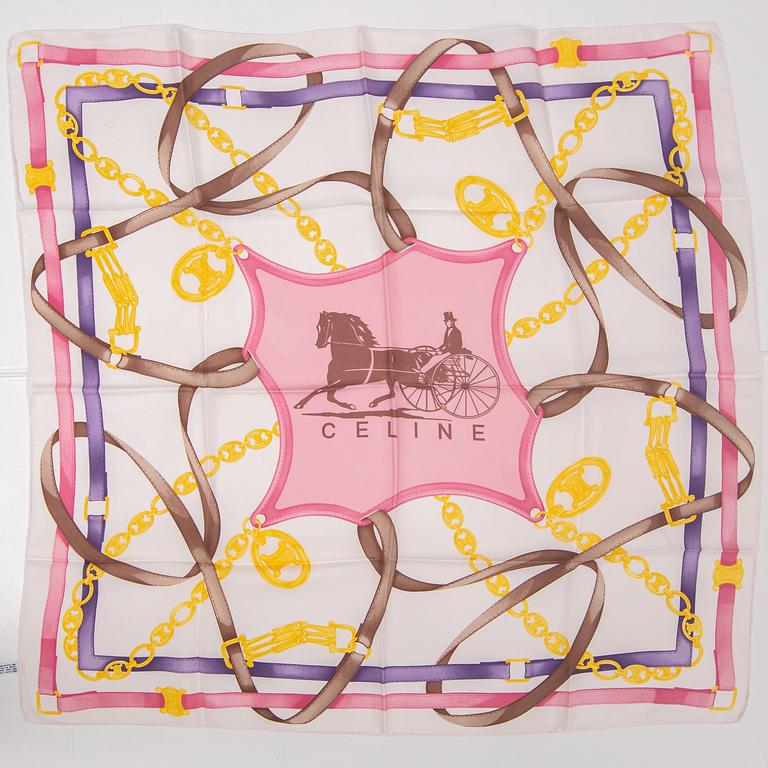 CÉLINE, scarf and twilly.