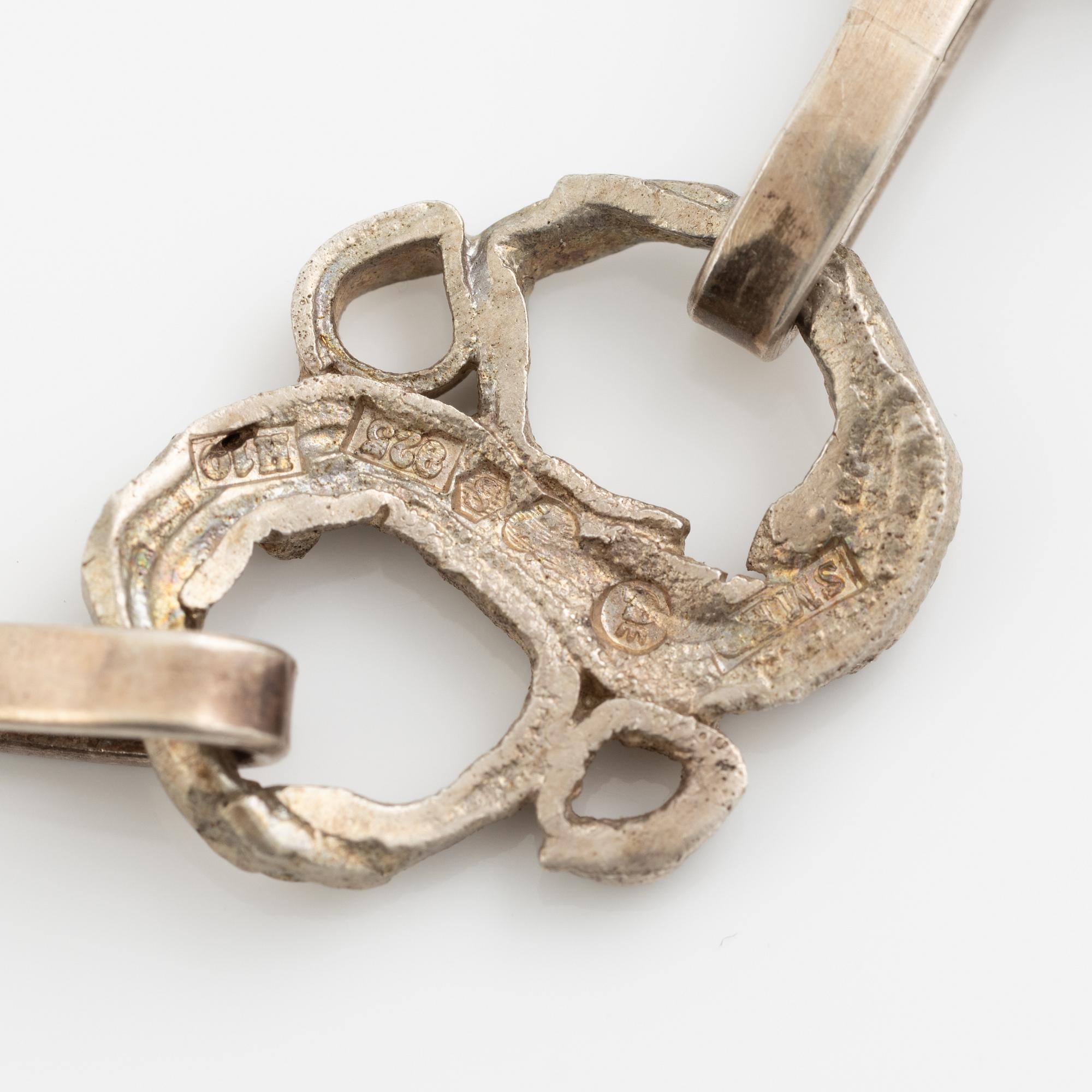 Lars Arby, two bracelets, sterling silver, Gothenburg 1982.