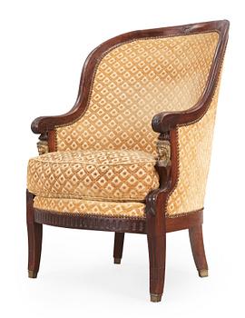 1527. A French 19th century bergere.