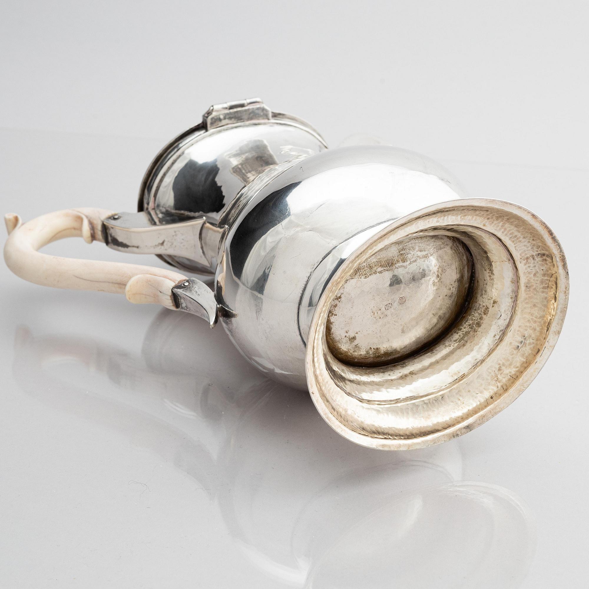 Kaffekanna, silver, Wien, Österrike, 1776.