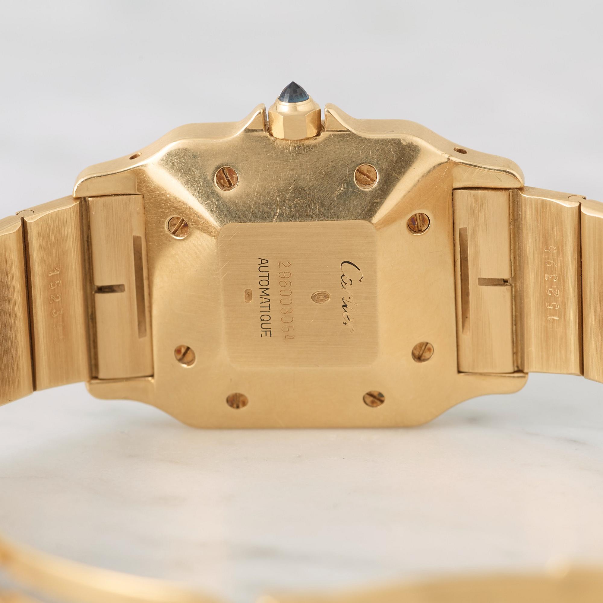 CARTIER, Santos, wristwatch, 29,5 x 29,5 (41) mm,