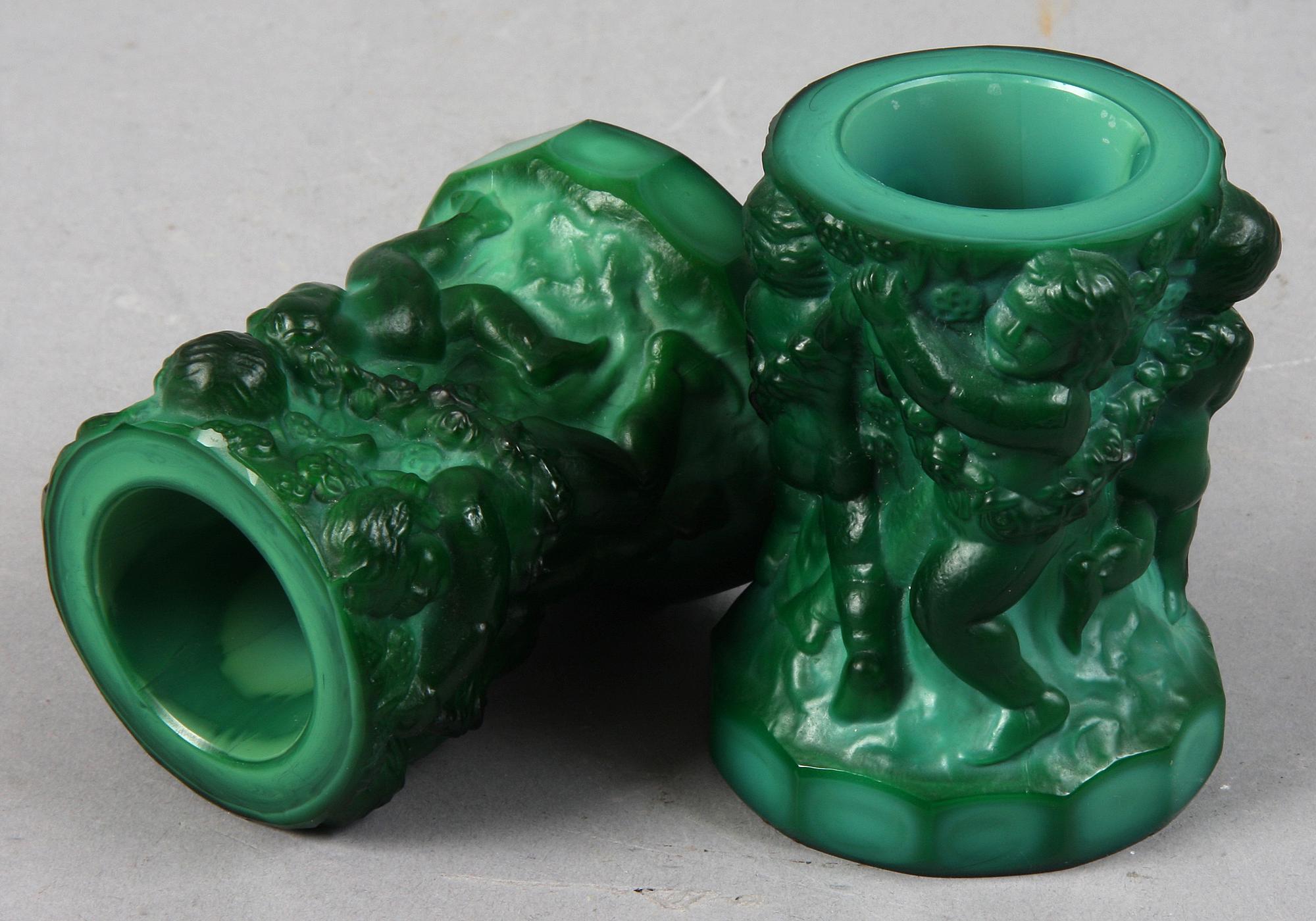 LJUSSTAKAR, 1 par,  sten, Checkoslovakien,  1930-tal.