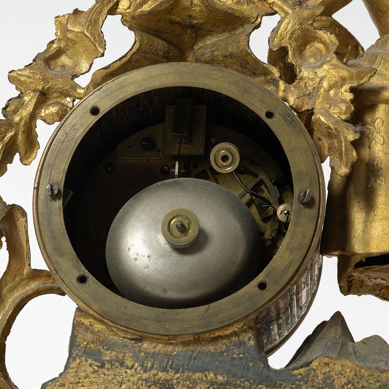 A Louis XVi-style mantel clock,  France, late 19th Century.