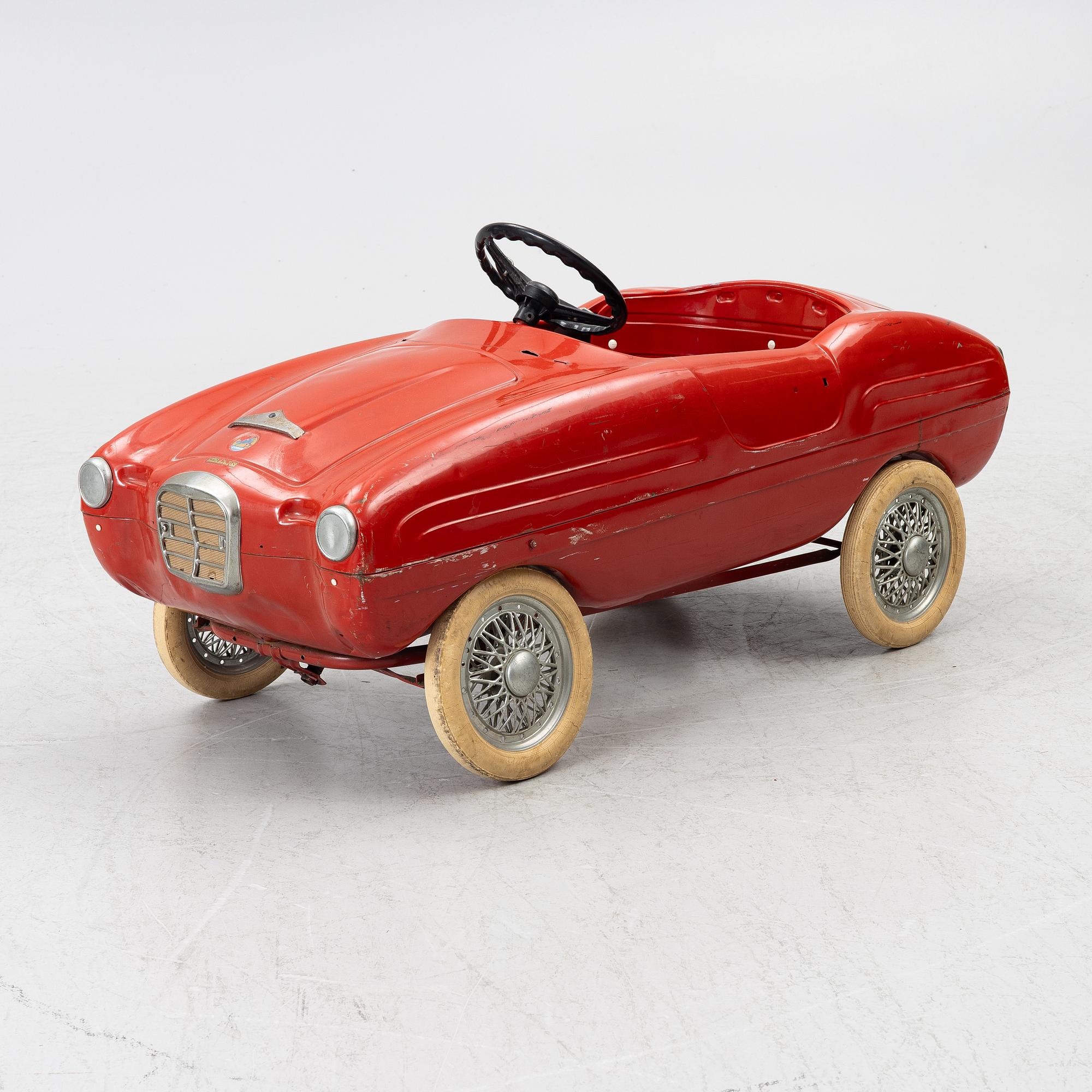 A pedal car, Giordani, Italy, 1950's.