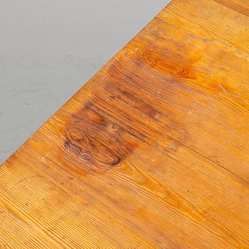 SPORTSTUGEMÖBEL, a pine table, Nordiska Kompaniet, attributed to Axel Einar Hjorth, Sweden 1930's.