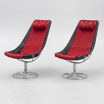Bruno Mathsson, armchairs, a pair, "Jetson", second half of the 20th century.