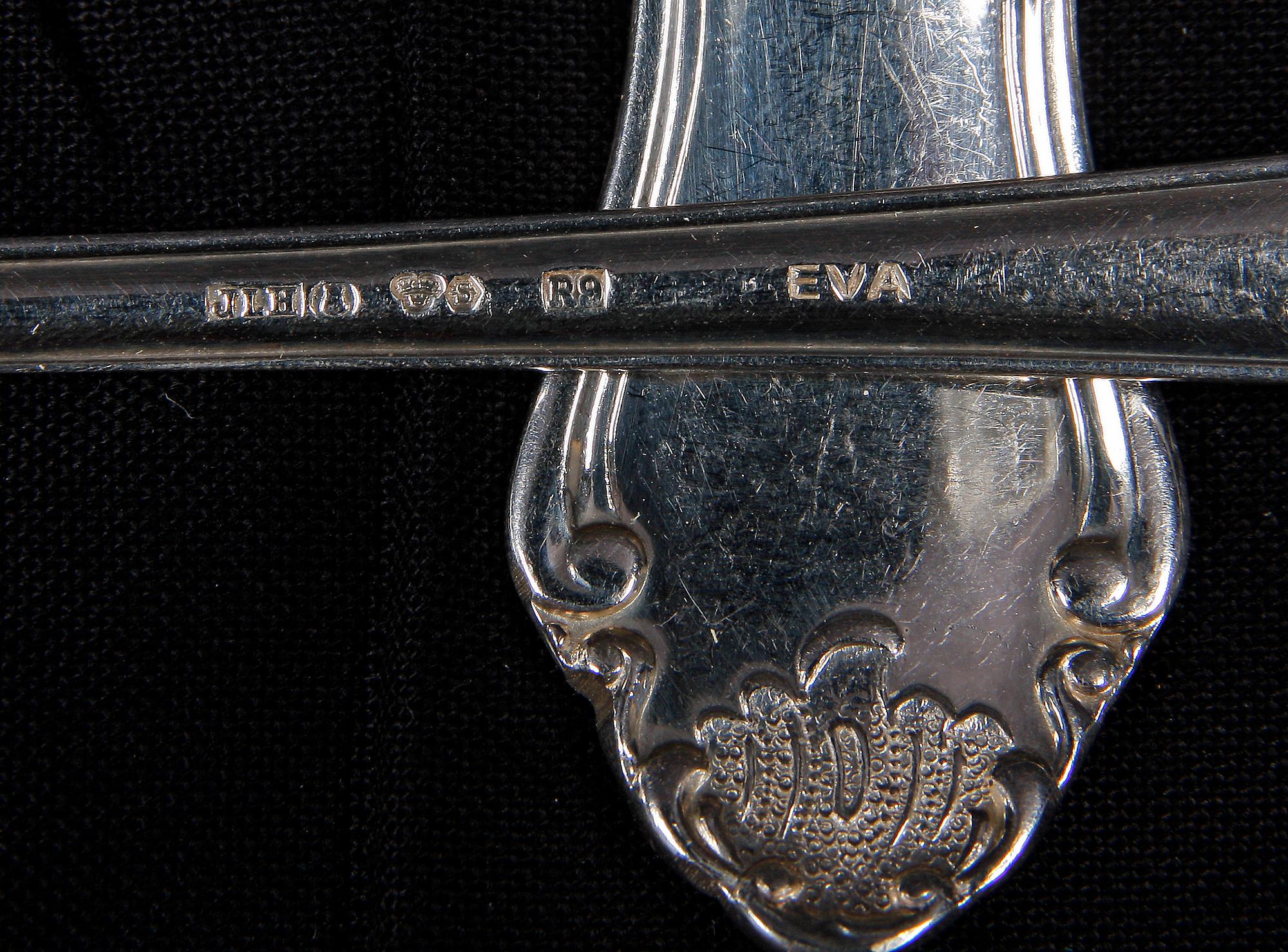 PARTI BESTICK, 20 delar, silver, 1800/1900-tal, vikt 470 g.