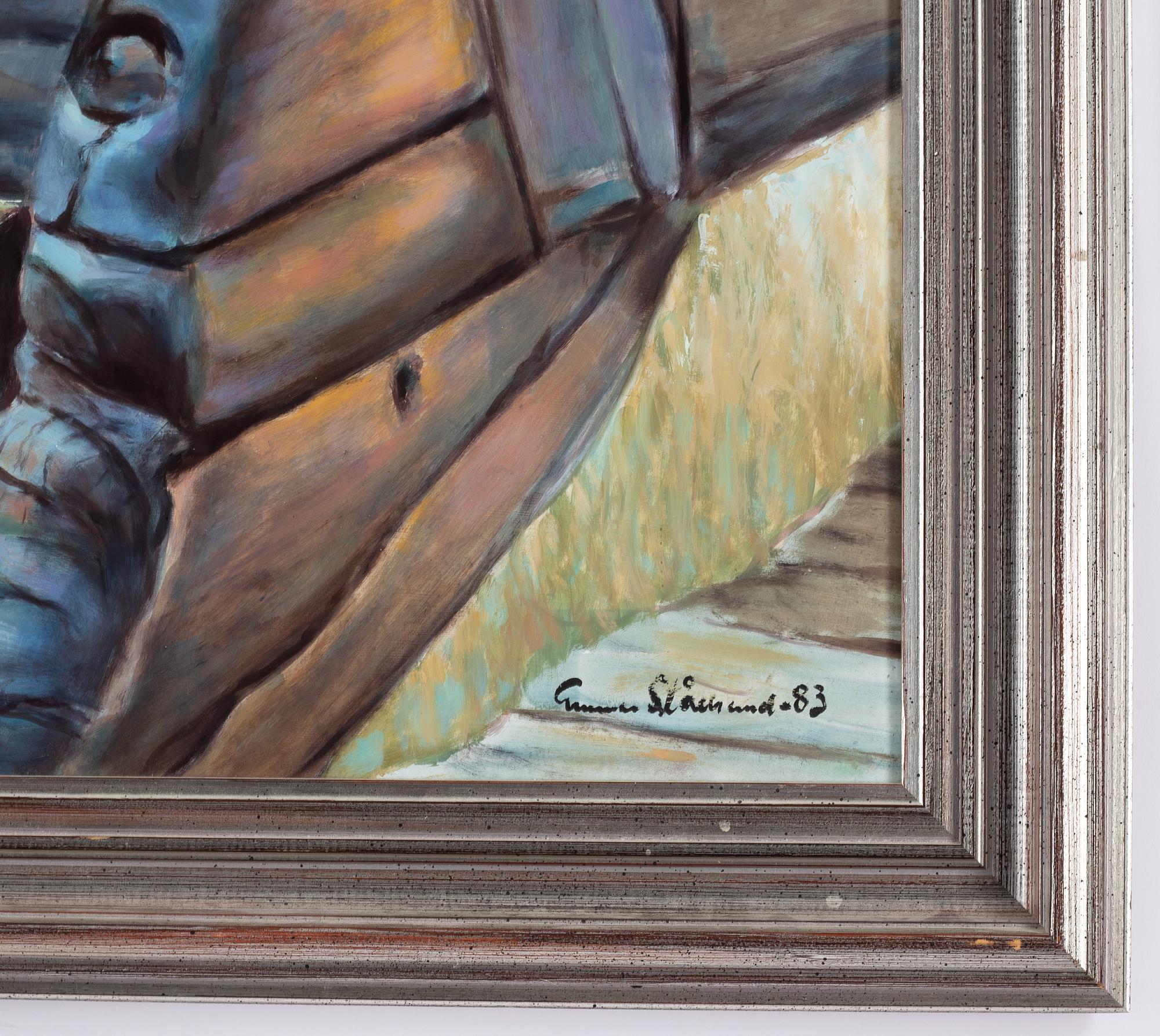 Gunnar Stålbrand, oil on panel, signed and dated -83.