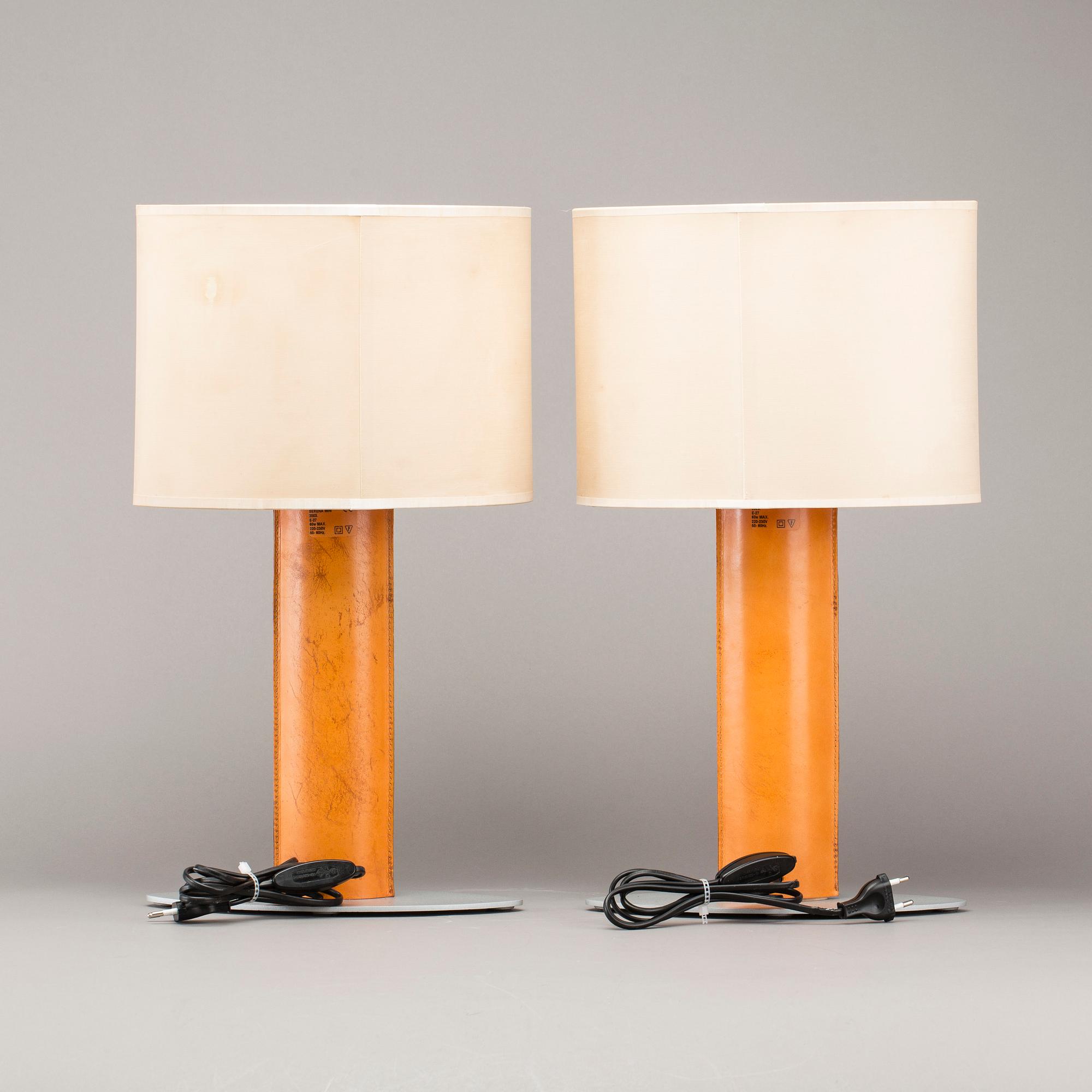 BORDSLAMPOR, ett par, Taller Uno Serena. Spanien.