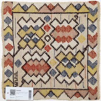 Märta Måås-Fjetterström, vävnad, "Papperslyktan", rölakan, ca 35 x 36 cm, signerad AB MMF.