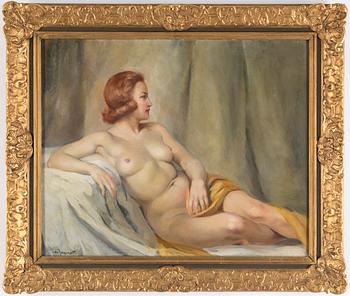 PHILIPPE DE ROUGEMONT, oil on canvas, signed Ph. de Rougemont.