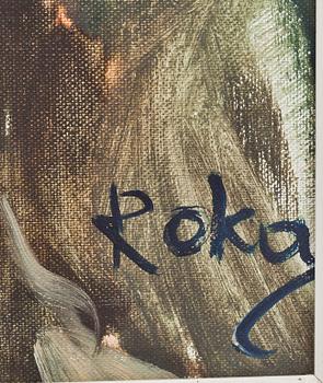 CHARLES ROKA, olja på duk, signerad.