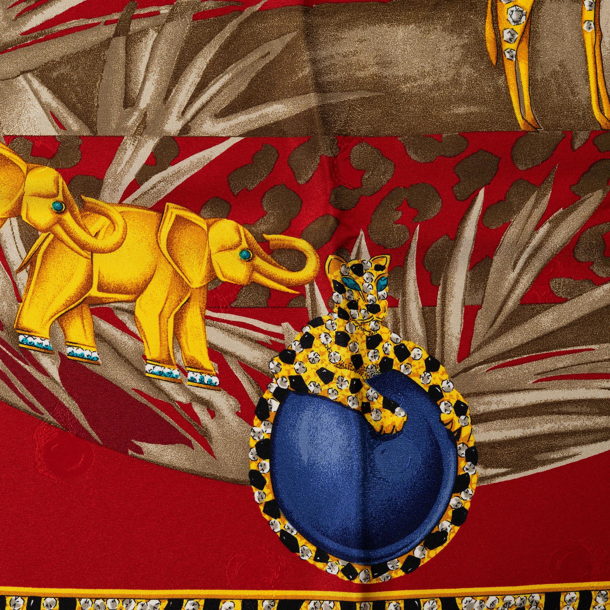 Cartier, a 'Savane Africaine' scarf.