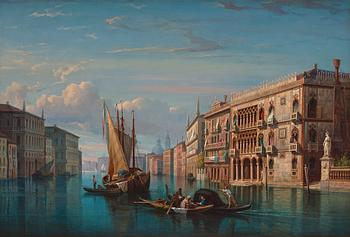 Gustaf Wilhelm Palm, "Vue af Palazzo Cà d'Oro i Venedig".