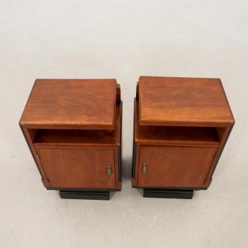 Bedside Tables, a Pair, Art Deco, First Half of the 20th Century.