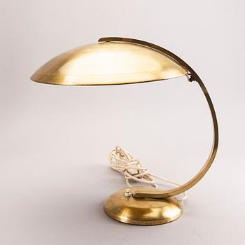 A brass table light, Egon Hillebrand, Germany, 1940's.