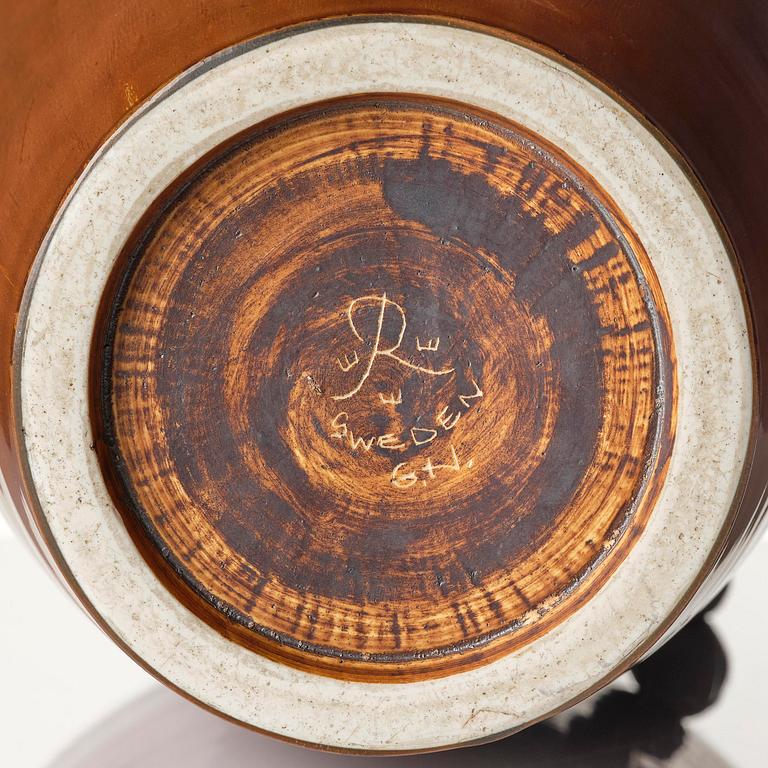 Gunnar Nylund, a stoneware floor vase, Rörstrand, Sweden 1950s.