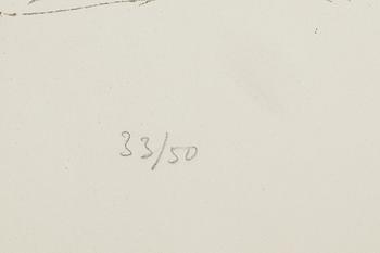 Jean Capdeville, färglitografi, signerad och numrerad 33/50.