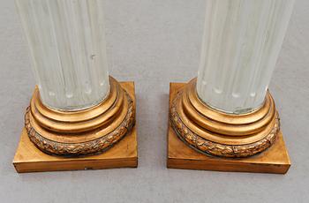 PIEDESTALER, 1 par, sent 1900-tal.