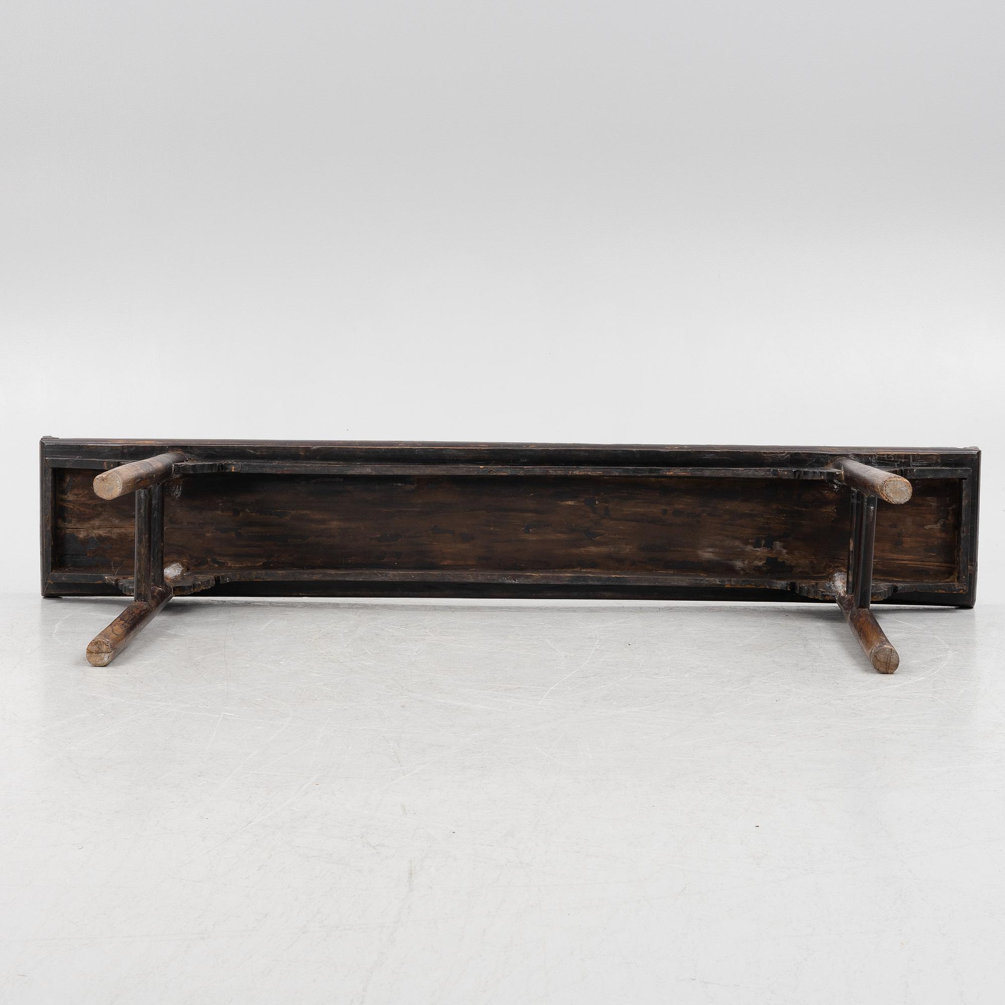 A Chinese hardwood altar table, Qing dynasty, 19th century.