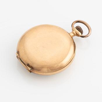 Pocket watch, 14K gold, 32 mm.