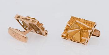 MANSCHETTKNAPPAR, 14K guld, Tammen Koru, Åbo 1971.
