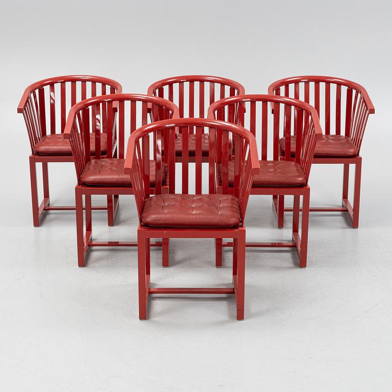 Åke Axelsson, karmstolar, 6 st "Vaxholmaren", Gärsnäs.