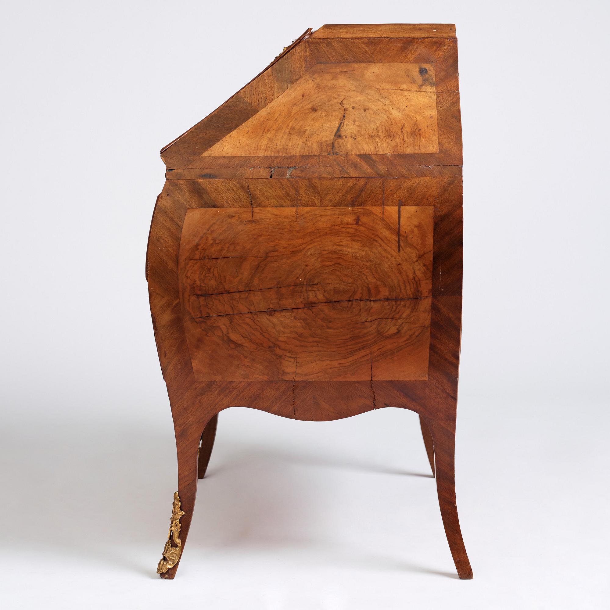 A Swedish Rococo secretaire attributed to J Åbrandt (Stockholm 1749-73).