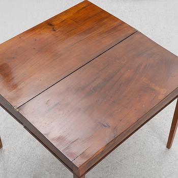 Game table, late Gustavian style, around 1900.