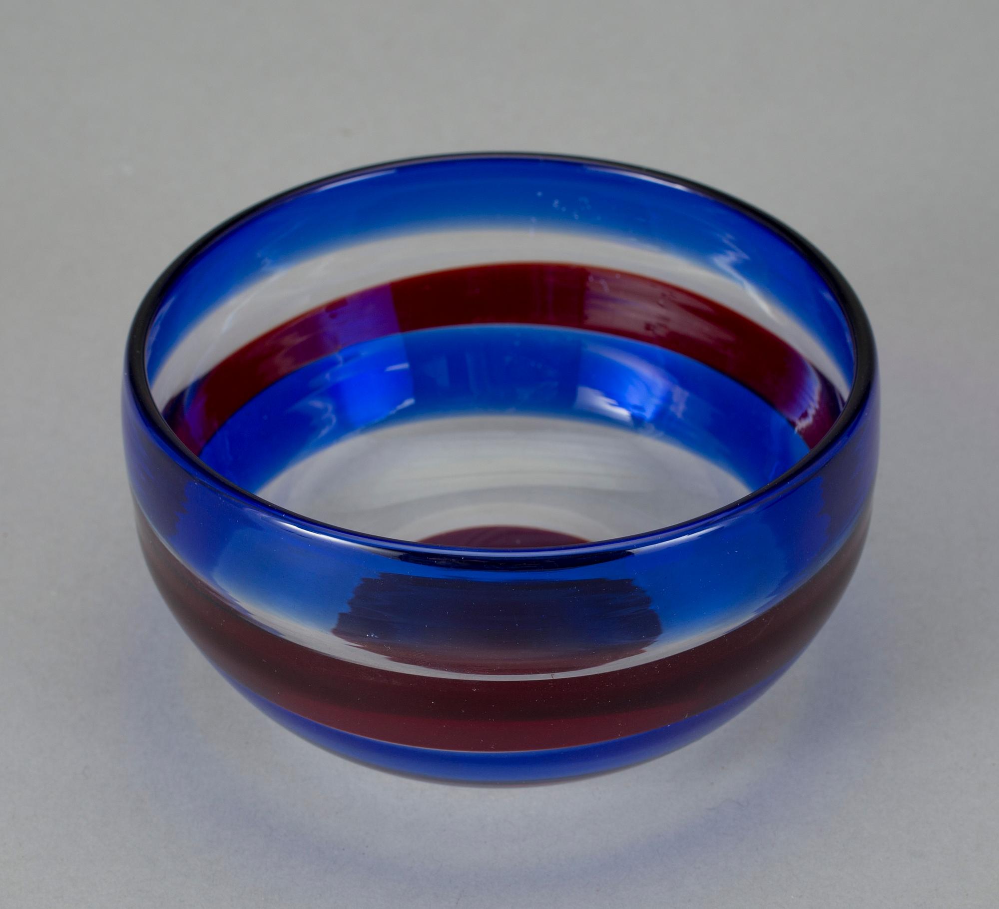SKÅL, glas, Venini, Murano, Italien 1950-60-tal.