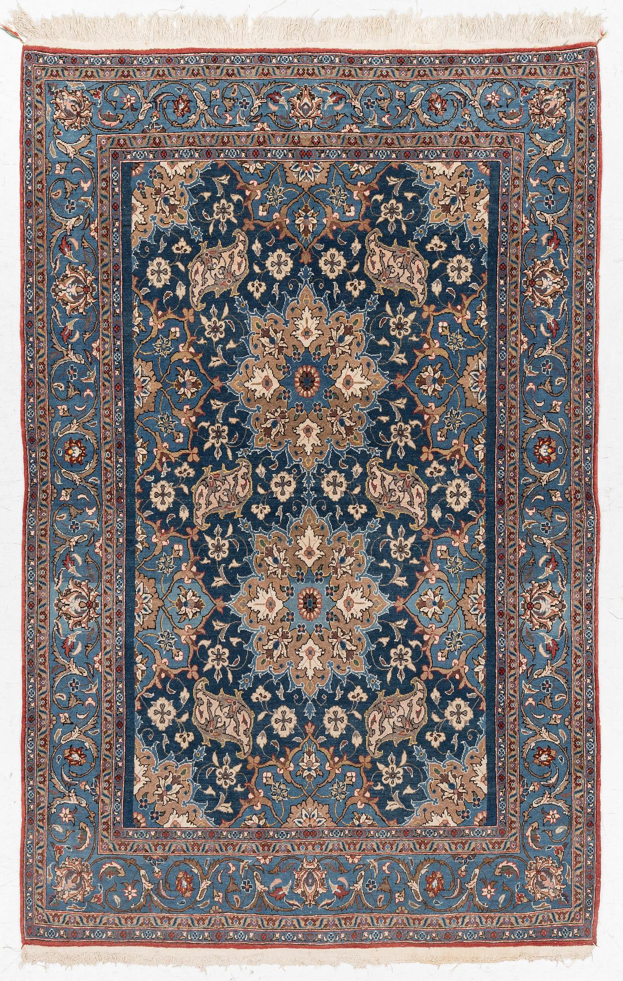 Rug, Ghom, approx. 220 x 140 cm.